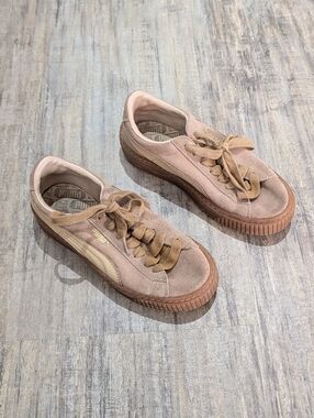 Puma Women’s Suede Platform Sneaker in Brown